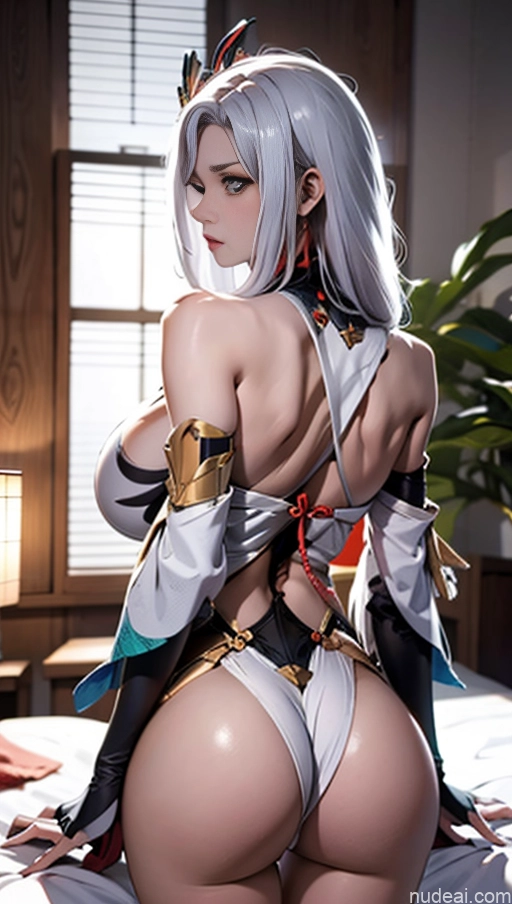 related ai porn images free for Woman Busty Huge Boobs Perfect Boobs Beautiful Skinny Long Legs Tall Perfect Body Fairer Skin 18 Serious White Hair Long Hair Japanese Anime Bedroom Shenhe: Genshin Impact Cosplayers Back View Ass Grab From Behind