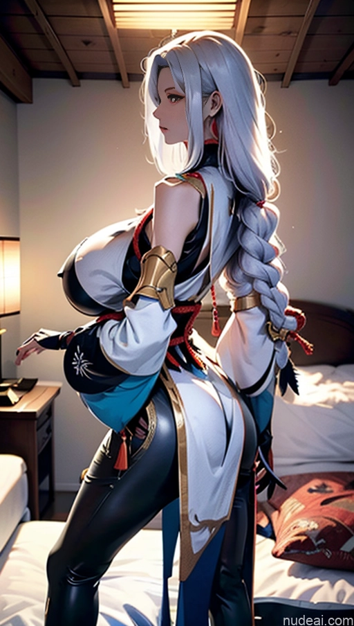 related ai porn images free for Woman Busty Huge Boobs Perfect Boobs Beautiful Skinny Long Legs Tall Perfect Body Fairer Skin 18 Serious White Hair Long Hair Japanese Anime Bedroom Shenhe: Genshin Impact Cosplayers Back View Big Ass