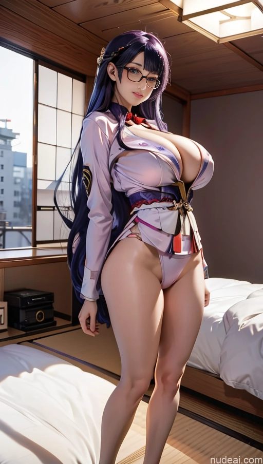 related ai porn images free for Busty Huge Boobs Perfect Boobs Beautiful Big Ass Skinny Long Legs Perfect Body Tall Fairer Skin 18 Japanese Anime Bedroom Purple Hair Long Hair Raiden Shogun: Genshin Impact Cosplayers Woman Glasses Topless