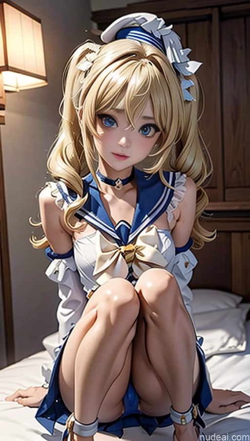 Small Tits Beautiful Skinny Short Japanese Anime Bedroom Babara: Genshin Impact Cosplayers Small Ass Seductive Sitting, Squating Spread Pussy