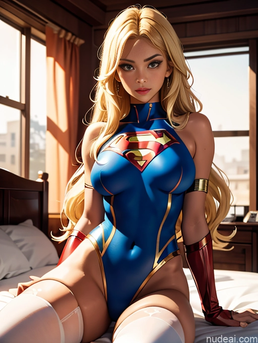 related ai porn images free for Tanned Skin Bedroom Jewelry Long Hair Superhero Thigh Socks Busty Blonde Seductive