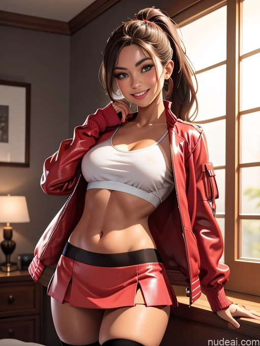 related ai porn images free for Busty Tanned Skin Bedroom Thigh Socks Brunette Ponytail Happy Jacket Leather Blouse Mini Skirt