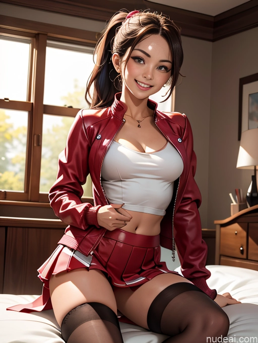 related ai porn images free for Busty Tanned Skin Bedroom Thigh Socks Brunette Ponytail Happy Jacket Leather Blouse Mini Skirt