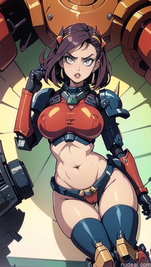 related ai porn images free for Perfect Boobs Lipstick Pubic Hair Tanned Skin Serious Pink Hair Close-up View Crop Top Khorne Busty SuperMecha: A-Mecha Musume A素体机娘 Bollywood Doll Likeness
