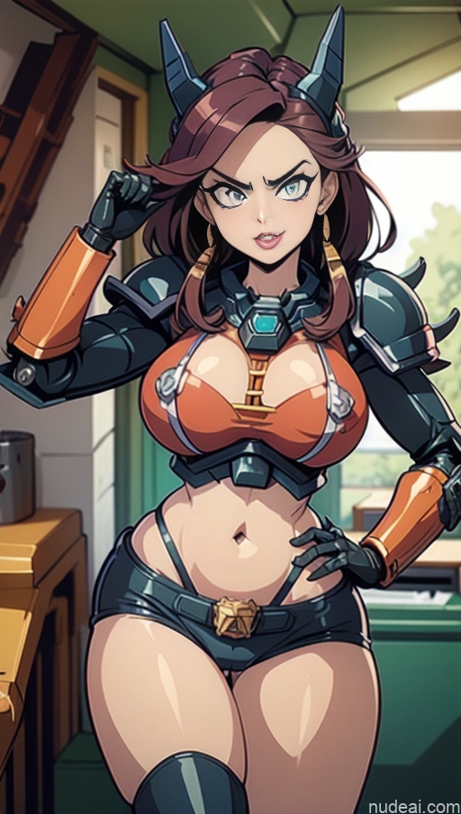 related ai porn images free for Perfect Boobs Lipstick Pubic Hair Tanned Skin Serious Pink Hair Close-up View Crop Top Khorne Busty SuperMecha: A-Mecha Musume A素体机娘 Bollywood Doll Likeness