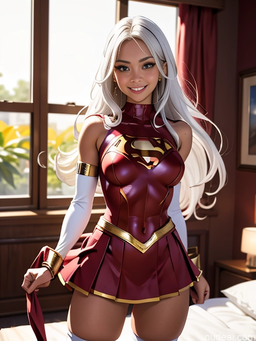related ai porn images free for Busty Pubic Hair Tanned Skin Bedroom Thigh Socks Jewelry Long Hair White Hair Micro Skirt Superhero Happy