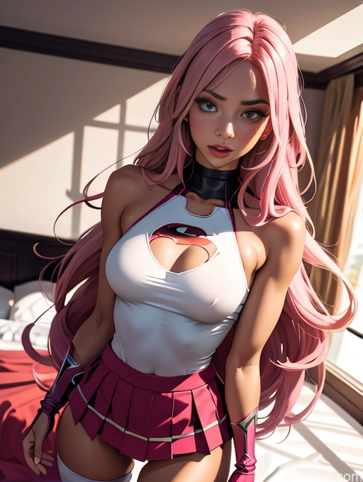 related ai porn images free for Busty Pubic Hair Long Hair Tanned Skin Bedroom Superhero Thigh Socks Jewelry Pink Hair Micro Skirt Shocked