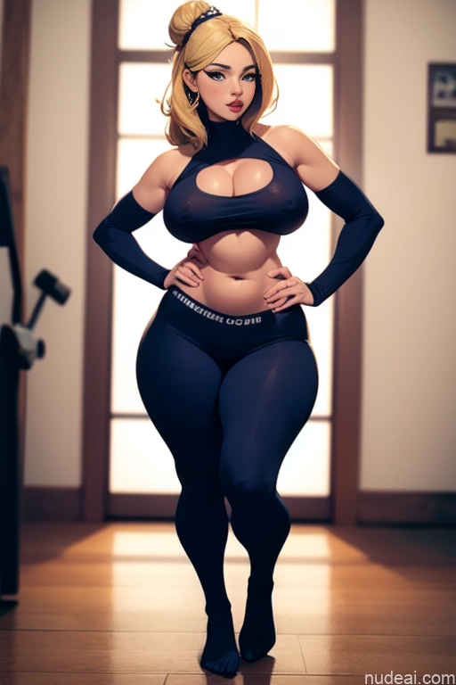 related ai porn images free for Miss Universe Model One Perfect Boobs Beautiful Perfect Body 20s Seductive Blonde Hair Bun Gym Close-up View Nude British Fairer Skin