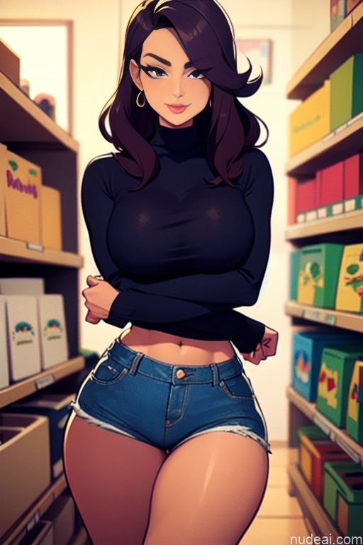 related ai porn images free for Milf Perfect Boobs Beautiful Perfect Body 30s Long Hair British Brunette Skinny Short Shorts Sweater Grocery