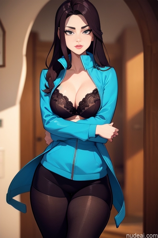 related ai porn images free for Perfect Boobs Serious Close-up View Brunette Long Hair Model Perfect Body Beautiful British 18 Cave Fur Parka Bra