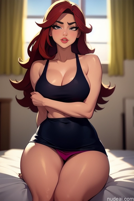 related ai porn images free for Lingerie Model Perfect Boobs Beautiful Perfect Body 20s Serious Ginger Long Hair Italian Bedroom Mini Skirt Short Shorts Tank Top