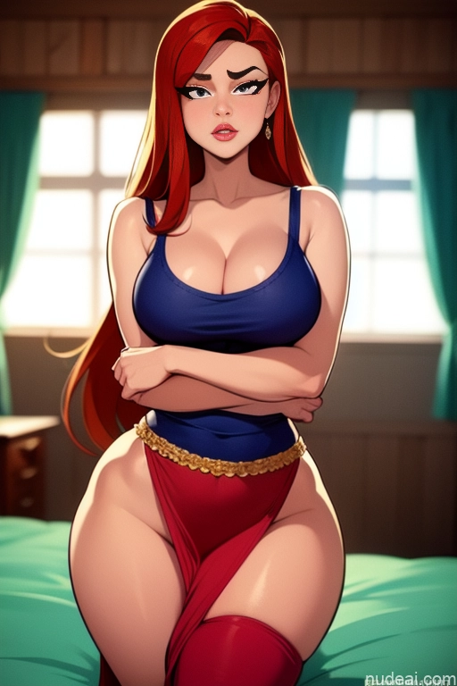 related ai porn images free for Lingerie Model Perfect Boobs Beautiful Perfect Body 20s Serious Ginger Long Hair Italian Bedroom Tank Top Long Skirt
