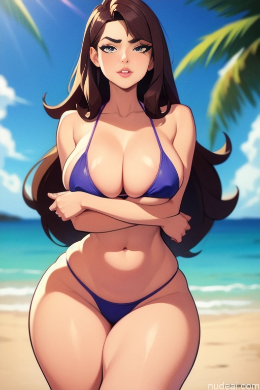 related ai porn images free for Woman One Pubic Hair British Perfect Boobs Perfect Body Beautiful 20s Serious Brunette Beach Long Hair Bikini