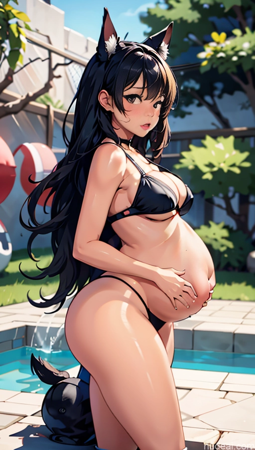 related ai porn images free for Beautiful Thick Big Hips Long Legs Cleavage Round Ass Big Ass Pregnant Belly Inflation, Cuminflation, Overeating Dark Skin Small Tits Fat Black Chubby Bra Underwear