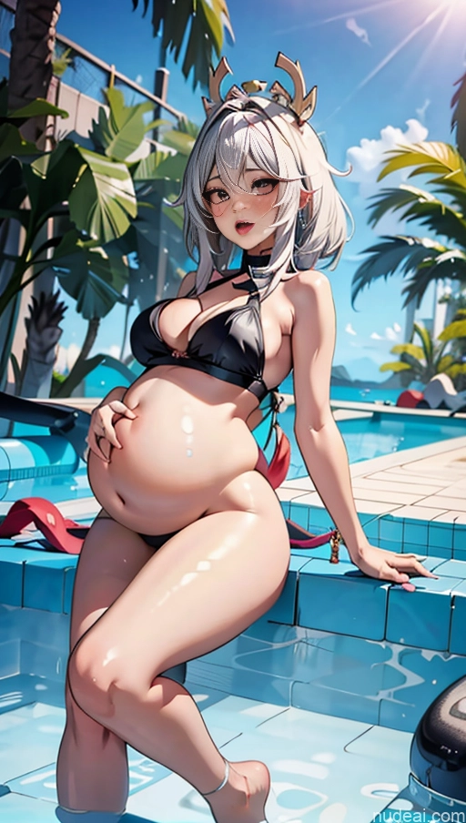 related ai porn images free for Beautiful Thick Big Hips Long Legs Cleavage Big Ass Pregnant Belly Inflation, Cuminflation, Overeating Dark Skin Fat Black Chubby Front View Ahegao White Hair Yae Miko: Genshin Impact Cosplayers