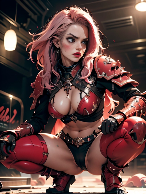 related ai porn images free for Lipstick Pubic Hair Serious Pink Hair Club Close-up View Khorne Buxomy Squatting