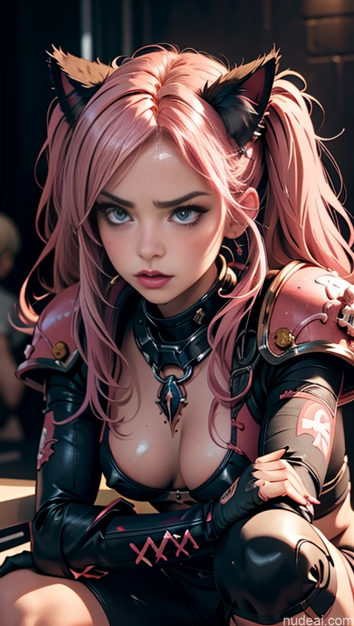 related ai porn images free for Lipstick Pubic Hair Serious Pink Hair Club Close-up View Khorne Buxomy Squatting Busty Huge Tits, Hard Nipples Purple Hair, Hair Ornament, Twintails, Cat Ears Hairstyle