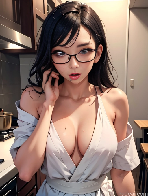 related ai porn images free for Woman Several Beautiful Glasses Perfect Body 20s Orgasm Seductive Ahegao Shocked Sexy Face Straight Japanese Warm Anime Kitchen Blowjob Nude Kimono Maid Waitress