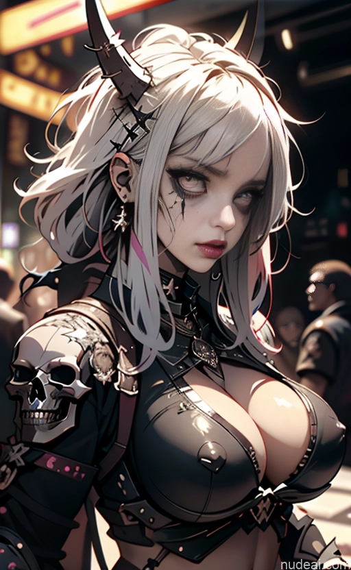 related ai porn images free for Lipstick Pubic Hair Serious Club Close-up View Khorne Huge Tits, Hard Nipples Gothic Punk Girl Blonde Crop Top Huge Boobs Bra Pull Down