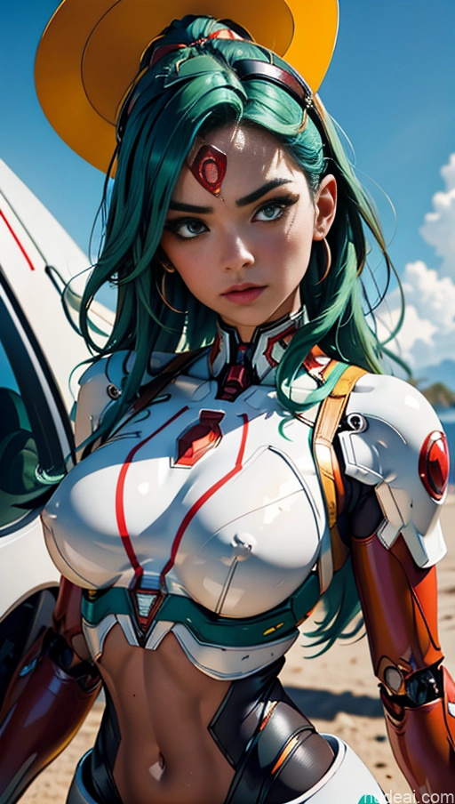 related ai porn images free for Busty Perfect Boobs Lipstick Big Hips Pubic Hair Tanned Skin Serious Close-up View Crop Top Superhero Green Hair Huge Tits, Hard Nipples ARC: A-Mecha Musume A素体机娘