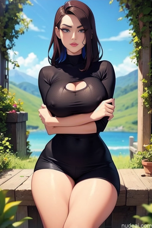 related ai porn images free for Model Beautiful Tall Perfect Body Long Hair 18 Serious Brunette Dutch Mountains Short Shorts Sweater