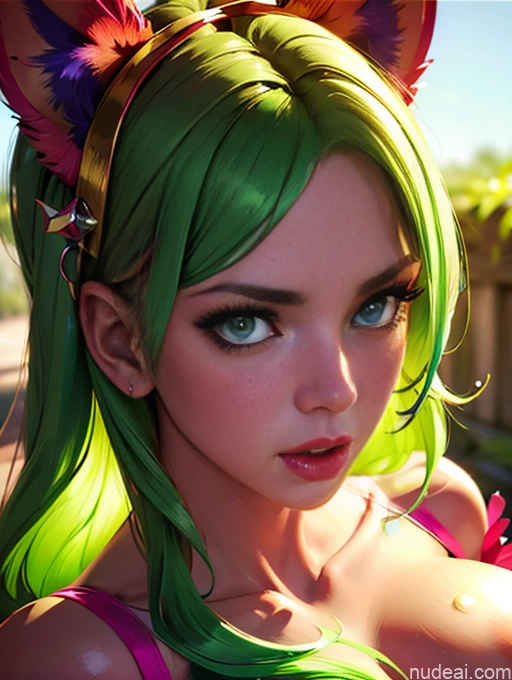 related ai porn images free for Busty Perfect Boobs Lipstick Pubic Hair Serious Green Hair Close-up View Nymphs Huge Tits, Hard Nipples Bra Pull Down