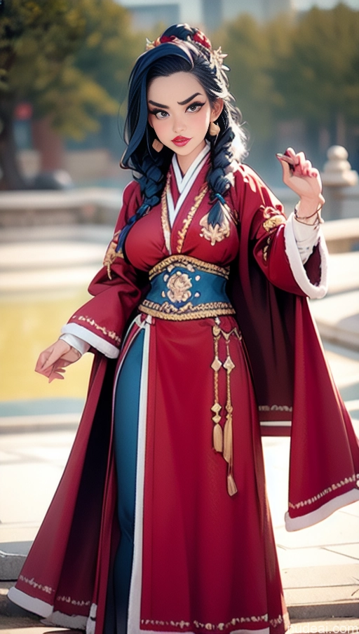 related ai porn images free for Perfect Boobs Lipstick Pubic Hair Serious Close-up View Winter Hanfu Snow Blue Hair French Musketeer Dress Khorne