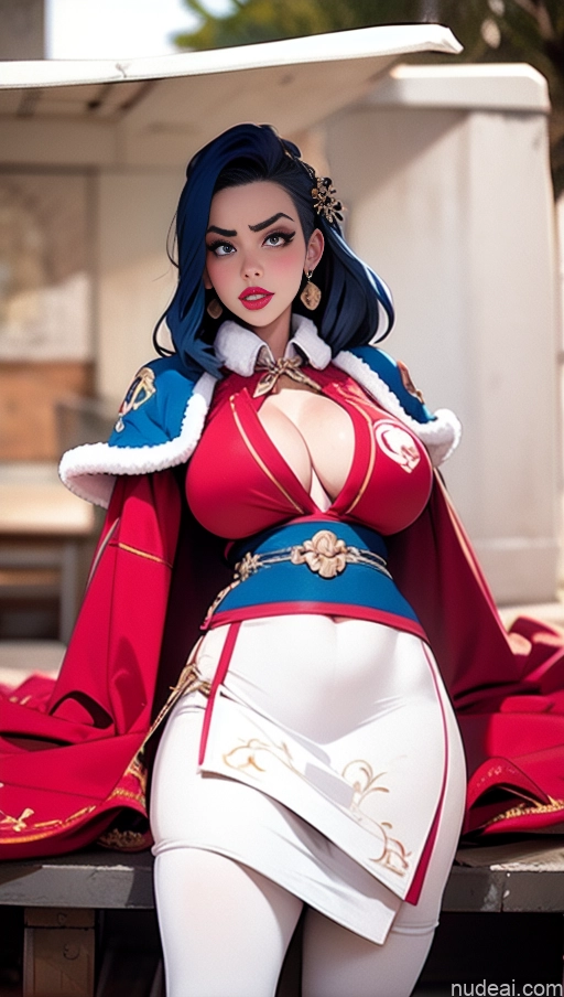 related ai porn images free for Perfect Boobs Lipstick Pubic Hair Serious Close-up View Winter Hanfu Snow Blue Hair French Musketeer Dress Khorne