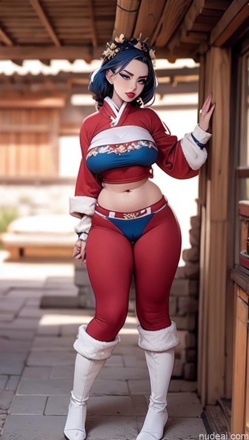 related ai porn images free for Perfect Boobs Lipstick Pubic Hair Serious Close-up View Winter Hanfu Snow Blue Hair Khorne Strapless