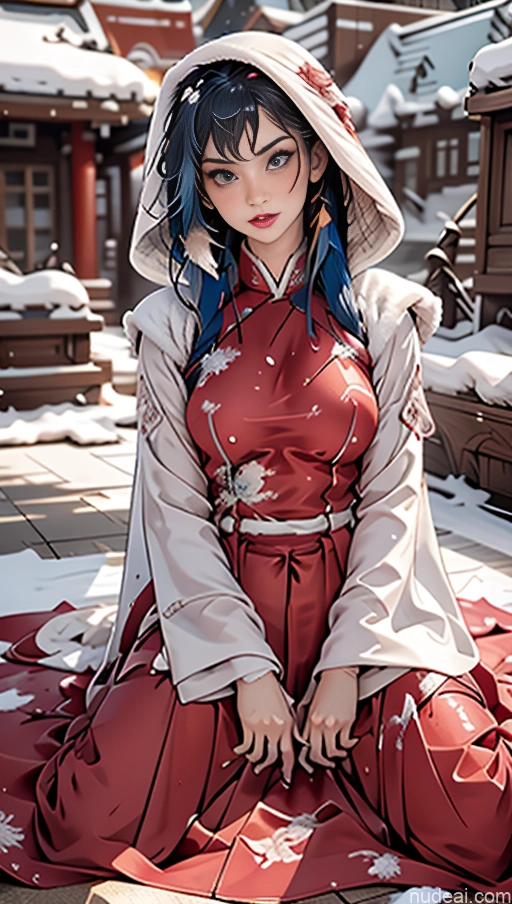 related ai porn images free for Perfect Boobs Lipstick Pubic Hair Serious Blue Hair Snow Close-up View Winter Hanfu Aodai V1 Khorne