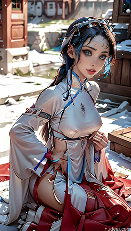 related ai porn images free for Perfect Boobs Lipstick Pubic Hair Serious Blue Hair Snow Close-up View Winter Hanfu Aodai V1 Futuristic Bra Pull Down
