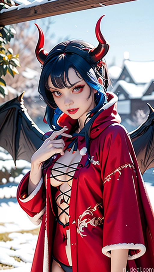 related ai porn images free for Busty Perfect Boobs Lipstick Pubic Hair Serious Blue Hair Snow Close-up View Winter Hanfu Center Opening Cross-Laced Bikini (Swiftsure Style) Demon Style Succubus Devil