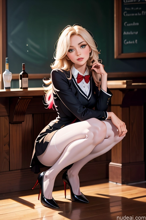 related ai porn images free for One Beautiful Perfect Body 18 Long Hair Fairer Skin Squatting High Heels Pantyhose Bar Teacher