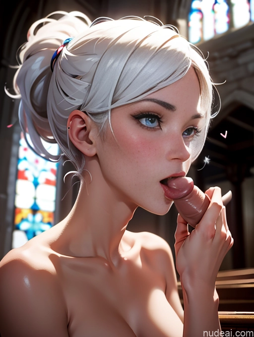 related ai porn images free for Abs 30s White Hair Ponytail White Dark Lighting Church Nude Blowjob Perfect Boobs Crisp Anime Model One Sexy Face Side View