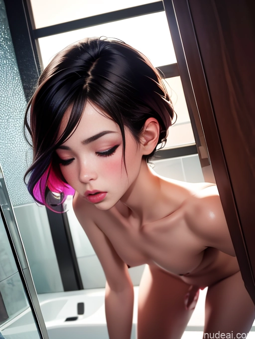 related ai porn images free for Beautiful 18 Trans Girl With Erect Penis Small Tits Small Ass Skinny Short Orgasm Pouting Lips Seductive Brunette Bobcut Bathroom Cumshot Nude Dark Lighting Detailed Sorority