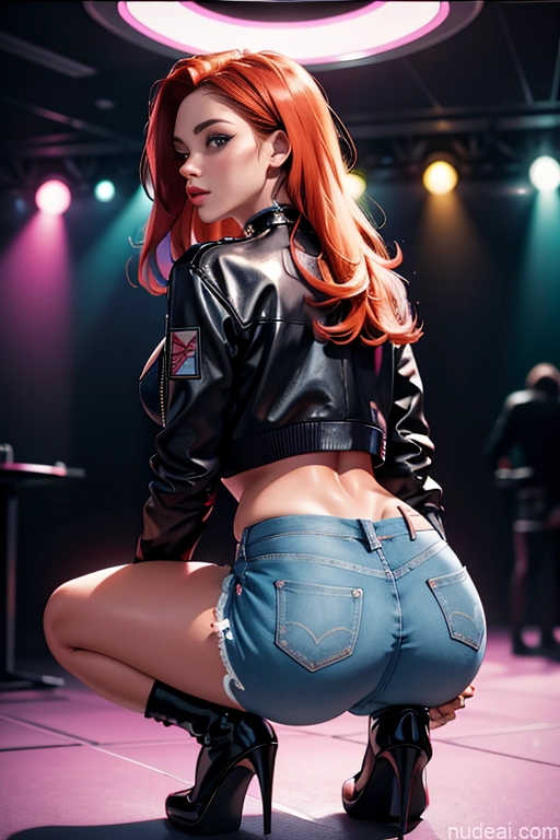 related ai porn images free for Cleavage Jeans High Heels Squatting Back View Club Irish 18 Perfect Body Beautiful Busty High Socks Jacket Choker