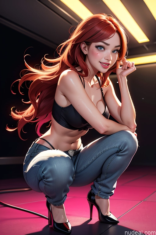 related ai porn images free for Beautiful Perfect Body Squatting High Heels Jeans Cleavage Detailed 18 Irish Happy Ahegao Simple 3d Strip Club Front View