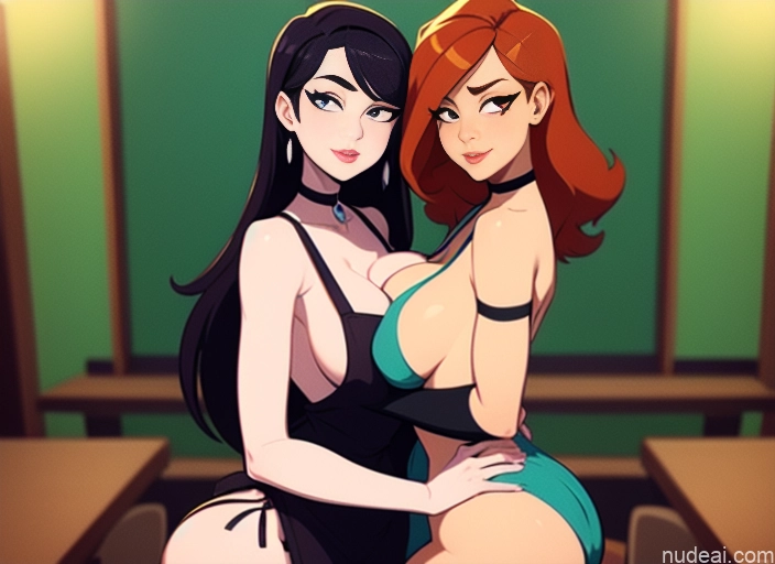 related ai porn images free for Woman Beautiful Tall Perfect Body Long Hair 20s Serious Seductive Ginger Dutch Bar Apron Choker Thigh Socks