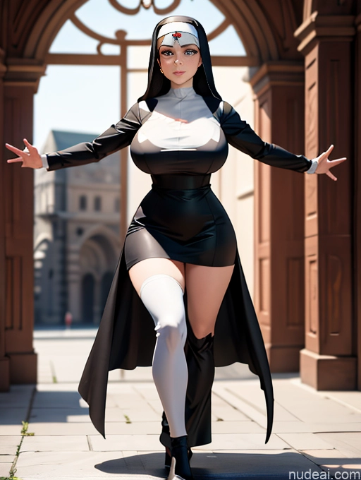 related ai porn images free for Woman Huge Boobs Abs Thick 3d Front Facing Full Body Nun