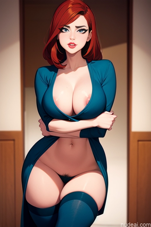 related ai porn images free for Fairer Skin POV Focus Sex Woman Beautiful Perfect Body Tall Perfect Boobs 20s Serious Seductive Ginger Long Hair Dutch Bedroom Casual Dress Push-up Bra