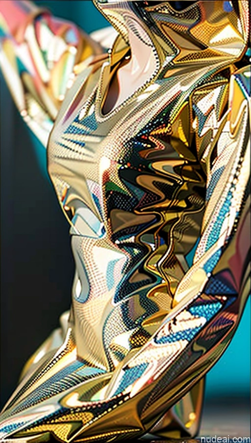Milf Perfect Boobs Pubic Hair Close-up View Summer Dress Code Holographic