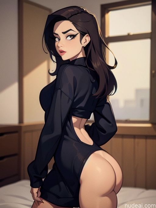 related ai porn images free for Woman Beautiful Tall Perfect Body Long Hair 20s Serious Ginger Dutch Bedroom Ninja Pet Play Oversized Sweater/Hoodie Front View