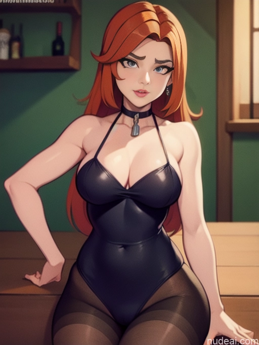 related ai porn images free for Woman Beautiful Tall Perfect Body Long Hair 20s Serious Ginger Irish Bar Front View Choker Pet Play Adjusting Clothes Jewelry Wine