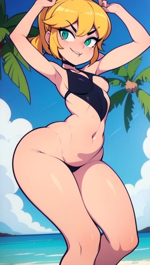 related ai porn images free for Small Tits Full Frontal Fairer Skin Nude Blonde 18 Happy Beach T-pose Skinny Pigtails Detailed