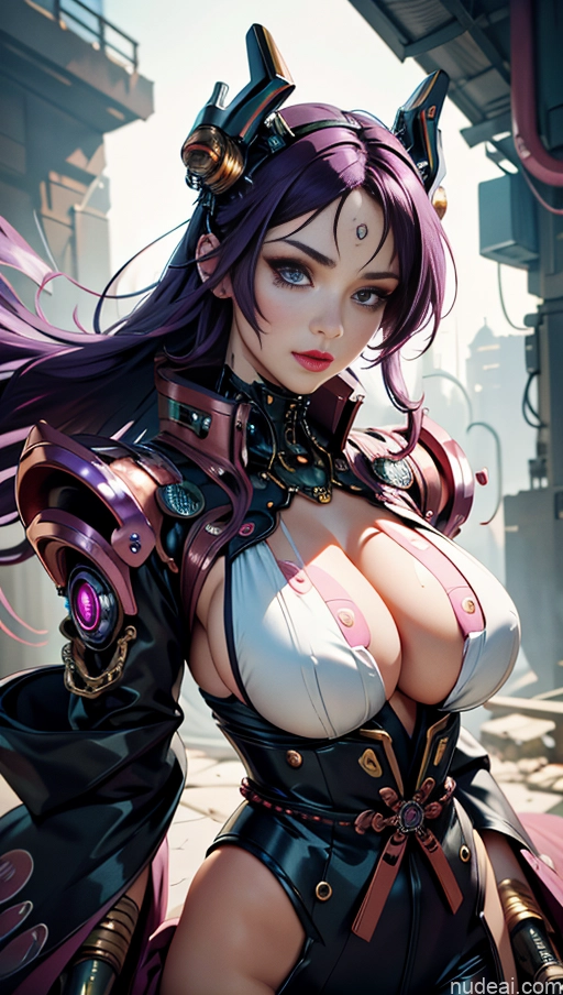related ai porn images free for Beautiful Pubic Hair Dynamic View Cyborg Purple Hair Futuristic Alternative Jewelry Steampunk Kimono Huge Sagging Breasts Cyberpunk Chubby Thick Fat