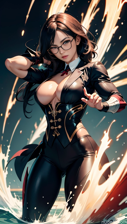 related ai porn images free for Perfect Boobs Muscular Abs Chinese Japanese Korean Bodybuilder Glasses Tailcoat Powering Up Busty Dynamic View