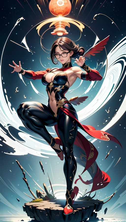 related ai porn images free for Muscular Abs Chinese Japanese Korean Bodybuilder Glasses Tailcoat Powering Up Busty Dynamic View Surrealist